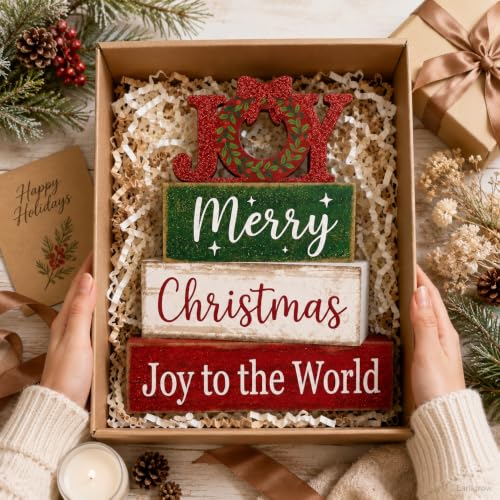 Christmas Decorations Indoor, Christmas JOY Weath Home Decor - style: JOY