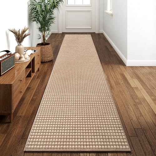 YDKGL Hallway Runner Rug Extra Long Kitchen Runner Washable Brown 2x10 ft - color: A- Brown, size: 2' x 10'