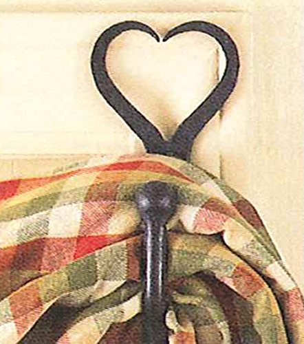 Park Designs Split Heart Curtain Tieback, Forged Iron - color: Split Heart