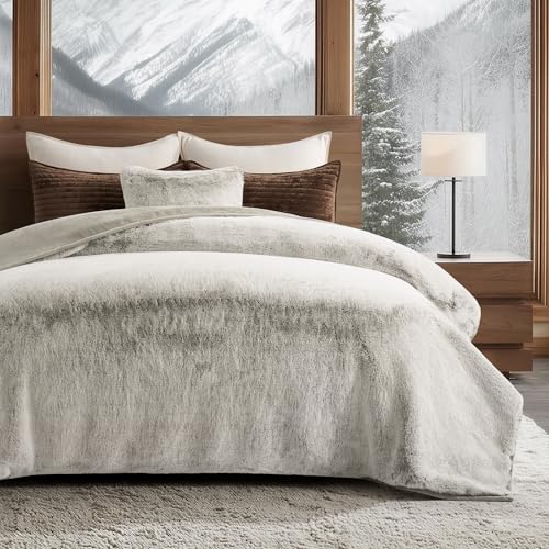 EverGrace Faux Chinchilla Fur Throw Blanket, 72"x90", Champagne Fawn - color: Champagne Fawn, size: 72"x90"