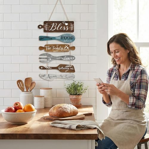 Wall Art Decor, Wooden, for Kitchen Dining Room, Farmhouse Rustic - style: Kitchen