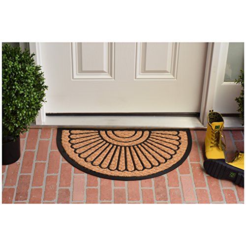Calloway Mills 280051830 Sun Pointe 18" X 30" Coir and Rubber Doormat - color: Sun Pointe