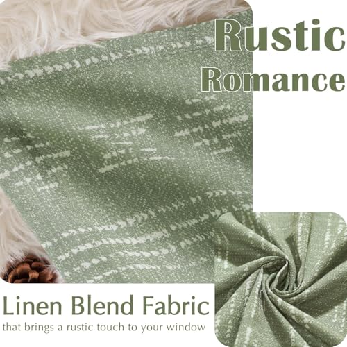 jinchan Striped Kitchen Valance 18 Inch Modern Boho 1 Panel Green - color: Boho Green, size: 50"W x 18"L (Pack of 1)
