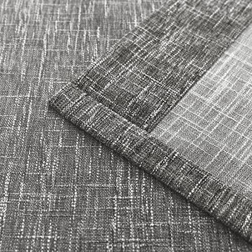 Central Park Ombre Semi Sheer Curtain, Cream White to Grey, 40" Wx108 Lx2 - color: Grey, size: 40"W x 108"L (Pack of 2)