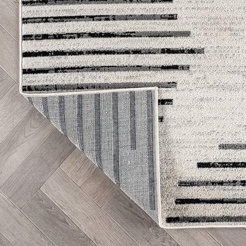 Rugshop Contemporary Abstract Area Rug for Living Room Cream 7' 10" x 10' - size: 7'10" x 10' (Rectangular)