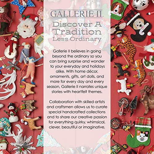 GALLERIE II 7" x 7" Christmas Merry Christmas Snow Globe Design Decorative Shelf Sitter Block Xmas Festive Winter Holidays Home Living Room Table Tabletop End Table Fireplace Mantle Decor Decoration