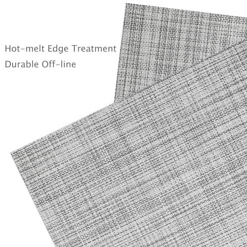 Myir JUN Placemats Set of 6 Kitchen and Dining Table Placemats - color: B-gray, size: Set of 6