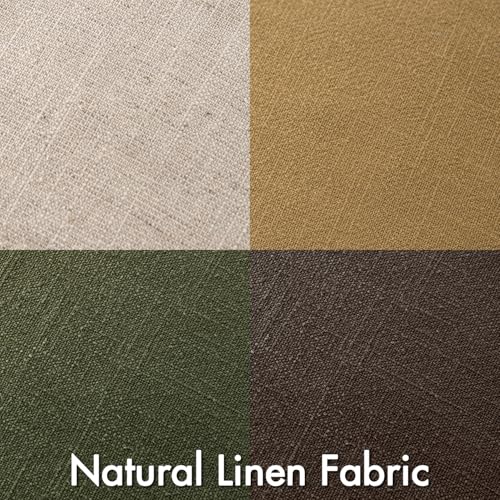 MIULEE Neutral Green/Brown Boho Linen Pillow Covers 18x18 Inch Pack of 4 - color: Neutral Green/Brown, size: 18" x 18" (Pack of 4)