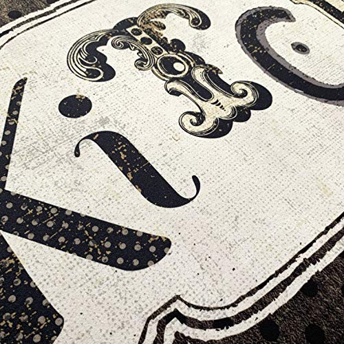 UKELER Kitchen Rug Non Slip, Durable Natural Rubber Rug Runner for Kitchen Antique Style Chef Mat, 48''×20'' - color: D, size: 48×20 in