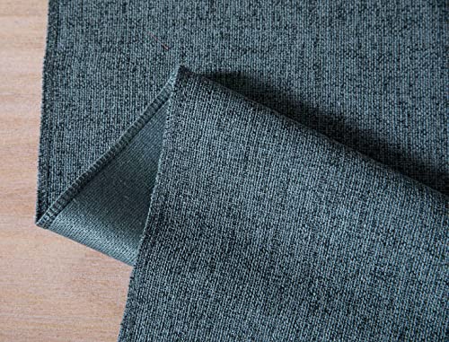 ZeeMart Blue Table Runners 36 Inches Long, Burlap Linen Style Rustic Farmhouse Table Runner, Small Short Boho Coffee Table Runner, 13x36 Inches, Blue - color: Classic Burlap/Blue, size: 36" x 13" (Rectangular)
