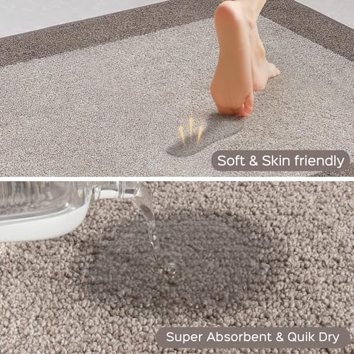 Kitchen Rugs Set (24" x 36"+ 24" x 60"), Runner Rug Roll Packing - color: Beige, size: 24" X 36"+ 24" X 60"