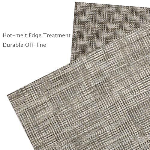 Myir JUN Placemats Set of 8 Kitchen and Dining Table Placemats - color: Caramel, size: Set of 8