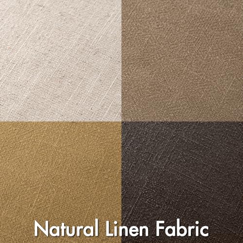 MIULEE Neutral Gold/Brown Boho Linen Pillow Covers 18x18 Inch Pack of 4 - color: Neutral Gold/Brown, size: 18" x 18" (Pack of 4)