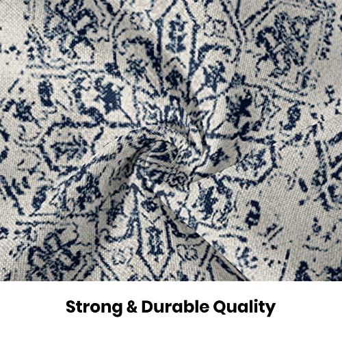 Blue White Ethnic Design Boho Pillow Covers 18x18 Set of 2 - color: Boho-1, size: 18" x 18" (Pack of 2)