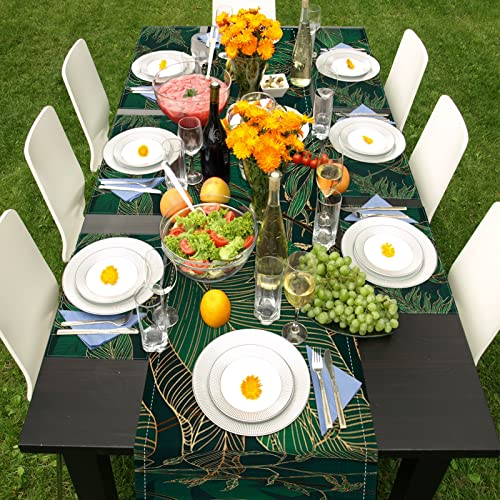 ArtSocket Table Runner and Placemats Set of 6, Tropical Palm - color: Palm