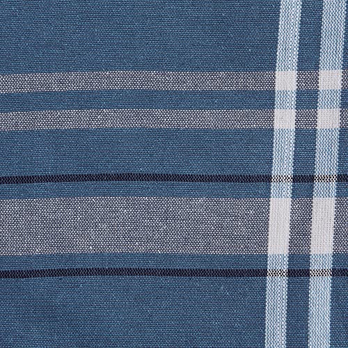 DII French Stripe Dining Table Collection Farmhouse Style Table Runner, 14x108 Inches, Blue Chambray - color: Blue Chambray, size: 14x108 Inches (Pack of 1)
