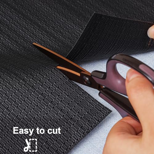 Myir JUN Placemats Set of 10 Kitchen and Dining Table Placemats - color: Black, size: Set of 10