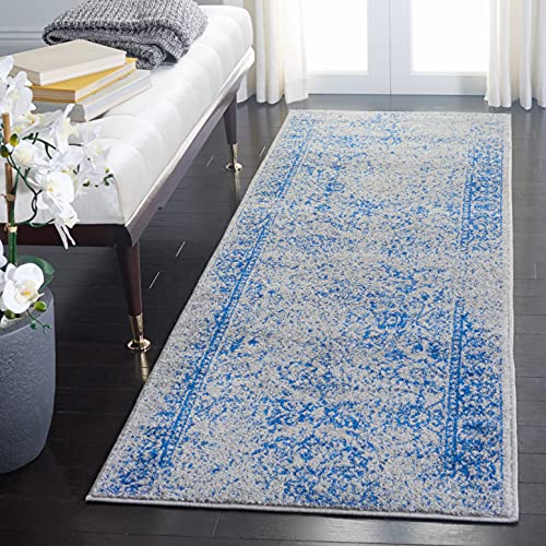 SAFAVIEH Adirondack Runner Rug 2'1"x6', Grey & Blue ADR109A - color: Grey/Blue, size: 2'1" x 6' (Runner)