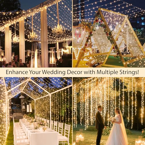 suddus Christmas String Lights 100 LED Connectable Fairy Lights Warm White - color: Warm White Linkable, size: 100LED