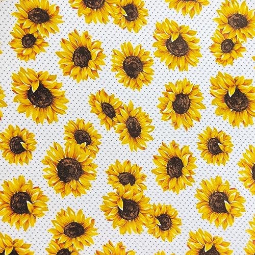 Serafina Home Summer Sunflower Throw Blanket: Beautiful Fleece Flowers with Yellow Brown White Accents, 50" x 60", for Couch, Bed, Travel - color: Sunflower