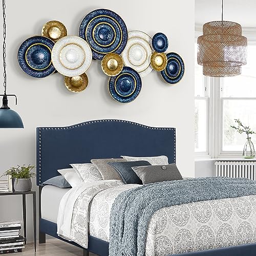 KEQAM Metal Wall Art for Living Room,Large Metal 3D Luxury Wall Wall Decor - color: Luxury Wall Decor