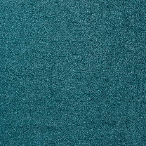EXCLUSIVE HOME Chateau Striped Faux Silk Grommet Top Curtain Panel Pair, 54"x84", Teal - color: Teal, size: 54"W x 84"L (Pack of 2)