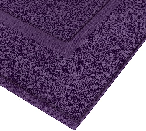 Utopia Towels Cotton Bath Mat, 21x34 in, 2 Pack, Plum - color: Plum, size: 2 Bath Mats
