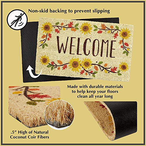DII High Traffic All-Weather Rubber Doormat, 18x30, Lattice - color: Lattice, size: 1'6" x 2'6" (Rectangular)