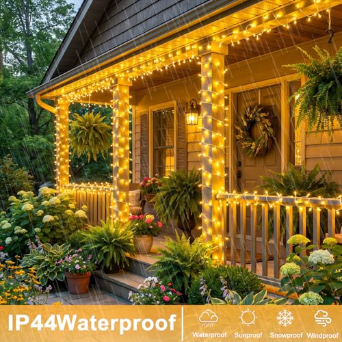 82FT 250 LED String Lights Indoor, Warm White Christmas Lights Outdoor - color: Warm White, size: 82FT 250LED
