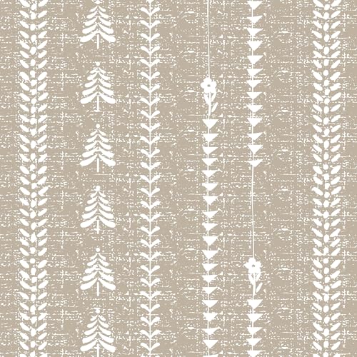 MEETSKY Boho Taupe 95% Blackout Bedroom Curtains 50Wx63L,2 Panels - color: Khaki, size: 50"W x 63"L (Pack of 2)