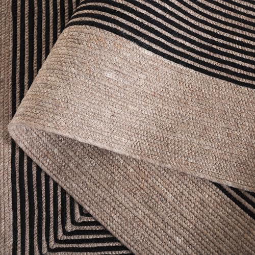 SAFAVIEH Braided Runner Rug 2'3"x8', Wool Beige & Black BRD904B - color: Beige/Black, size: 2'3" x 8' (Runner)