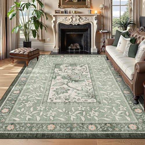GarveeHome Area Rug - color: Sage Grove, size: 7' x 10' (Rectangular)
