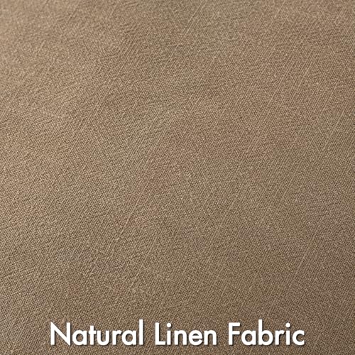 MIULEE Khaki Boho Linen Decorative Pillow Covers 18x18 Inch Pack of 4 - color: Khaki, size: 18" x 18" (Pack of 4)