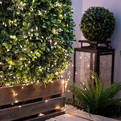 Fairy Lights Plug in Green Wire, 66FT 200LED for Christmas Tree - color: Green wire, size: 66FT 200LEDs