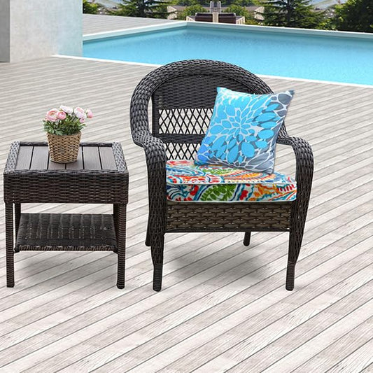 JMGBird Outdoor Throw Pillows Waterproof Outdoor Pillows for Couch - color: Light Blue With White