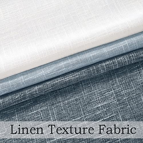 Central Park Ombre Semi Sheer Curtain, Cream White to Indigo, 40" Wx84 Lx2 - color: Indigo Blue, size: 40"W x 84"L (Pack of 2)
