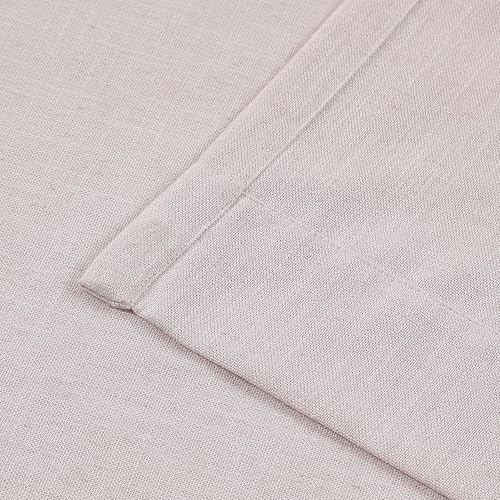 Vision Home Light Pink Linen Pinch Pleated Semi Sheer Curtains 40Wx72Lx2 - color: Soft Pink/Pinch, size: 40"W x 72"L (Pack of 2)