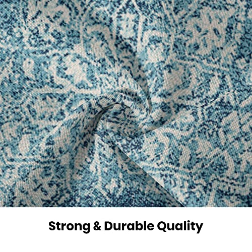 Teal Carpet Pattern Boho Pillow Covers 16x16 Set of 2 - color: Boho-5, size: 16" x 16" (Pack of 2)