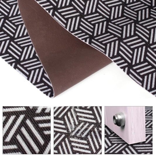 Petgrow Heavy Duty Hallway Runner Rug 2FTX8FT,Custom Size Backed Non-Slip Area Rugs Runner,Outdoor Indoor Carpet Door Mat for Floor Entryway,Kitchen Laundry Balcony Garage,Grey - color: Stripe-black & White, size: 2FTX8FT