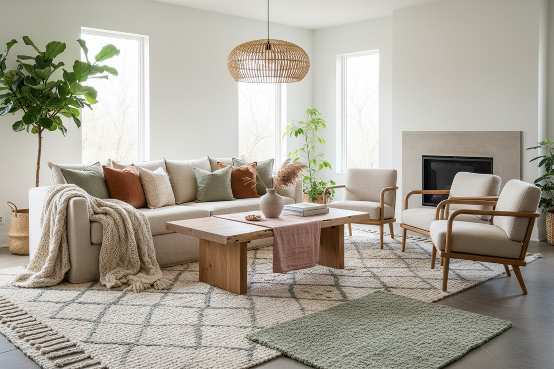 How to Layer Rugs, Pillows, and Throws for a Cozy, Collected Home
