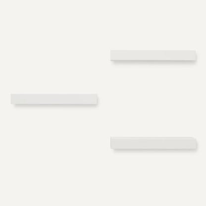 Amazon Basics Wood Floating Wall Shelves, 3-Pack, White, 15.8" x 5" x 1.8" - color: White