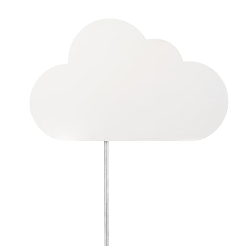 Globe Electric 51492 1-Light Floating Cloud Plug-in Wall Sconce, Matte White, 6ft Clear Cord, Inline On/Off Rocker Switch, Lights for Bedroom, Bulb Not Included, Mounted Bedside Lamp - size: (Pack of 1)