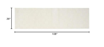 Revival Rugs Willow 3'x9' Runner Rug for Hallway Entryway - Washable, 100% Recycled, Oeko-TEX Certified, Modern, Medium Pile, Beige, Cream - size: 2'7" x 9' (Runner)