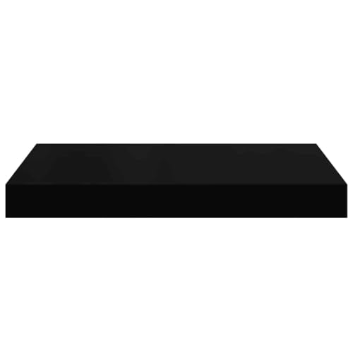 2-Pack Black Floating Shelves 15.7"x9.1", MDF Honeycomb 11 lbs, Mount Hardware, Living Room Bedroom Office - color: Black, size: 15.7 x 9.1 in