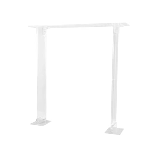 Efavormart 40" Tall Clear Acrylic Rectangular Flower Stand Wedding Centerpiece, Long Floral Frame Table Display Stand - size: 40''x40''