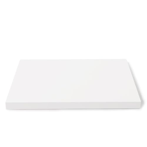Oirlv Solid Wood Minimalism Style Jewelry Display Stand Showcase Jewelry Organizer Square Holder White Display Stand Riser (SM05206) - color: SM05206