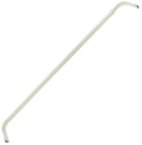 Graber Single Standard Lock Seam Curtain Rod, 28 to 48-Inch Adjustable Width, 5 1/2-Inch Projection, White