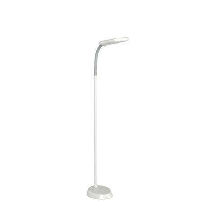 Brightech Litespan LED 2nd Edition Reading Floor Lamp with Cool, Soft & Warm White LED's - Built-in Dimmer - Adjustable Design Pivots in Any Direction - Energy Saving 12 Watts - Alpine White - color: Alpine White