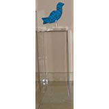 Acrylic Art Sculpture Stand Pedestal Display Clear 12" x 12" x 24"h