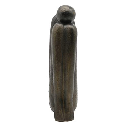 Lukitas Thinker Decorative Bookends, Non-Slip Book Holder, Resin 9'' - color: Bronze Colour